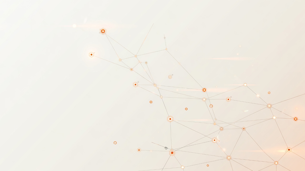 Bright abstract signal-network visualization representing the Donovan Digital Solutions marketing platform