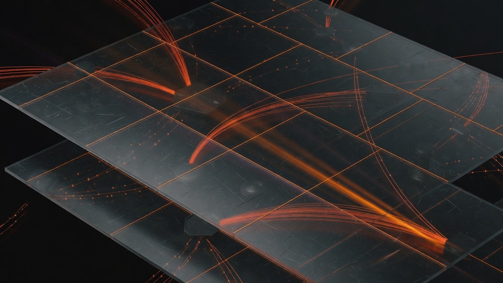 Abstract visualization of website infrastructure